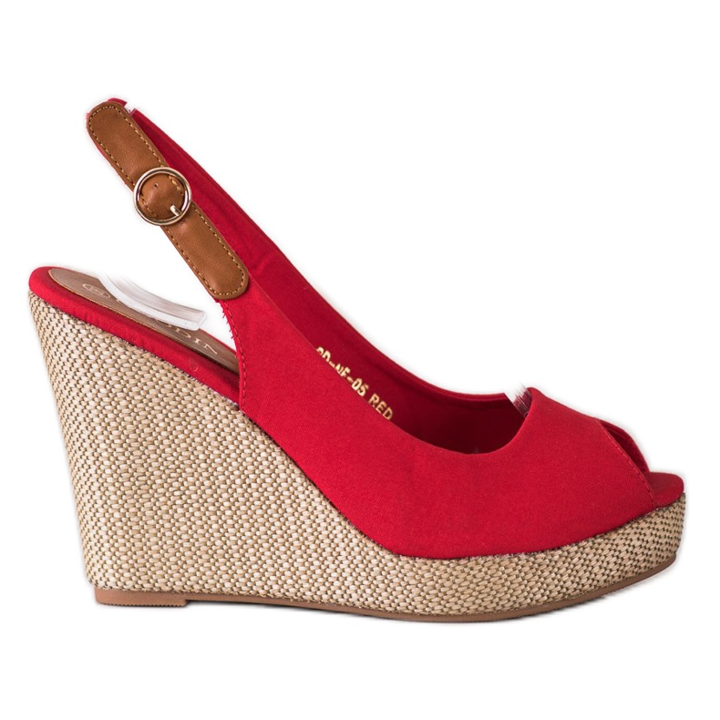 Goodin Sandálias de salto alto vermelho