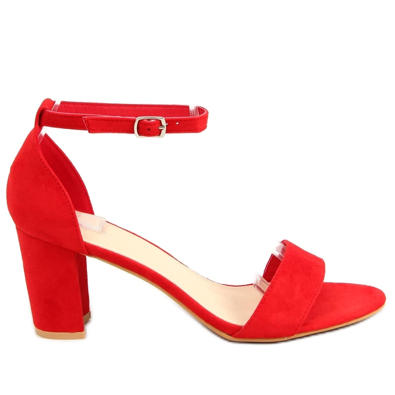 Sandálias de salto alto vermelhas LL-210P Vermelho