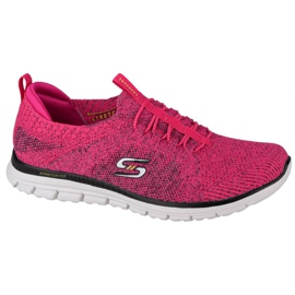 Skechers Luminate-Ela é magnífica W 104075-HPBK preto rosa