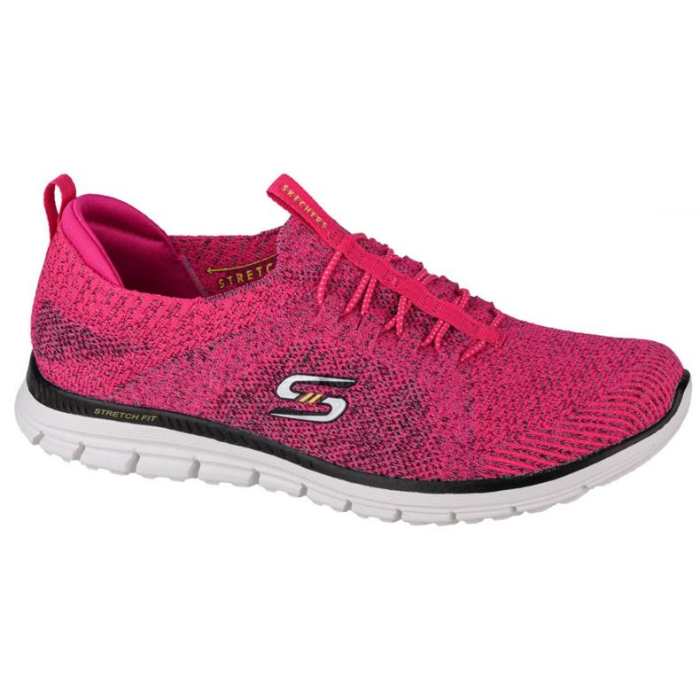 Skechers Luminate-Ela é magnífica W 104075-HPBK preto rosa