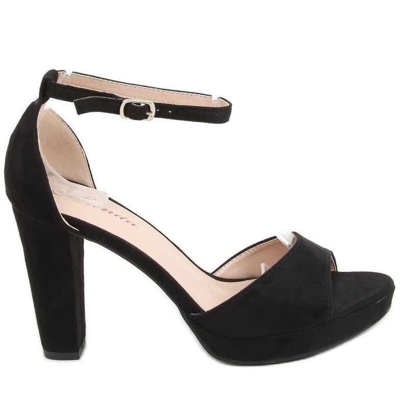 Sandálias plataforma pretas S-850 pretas preto