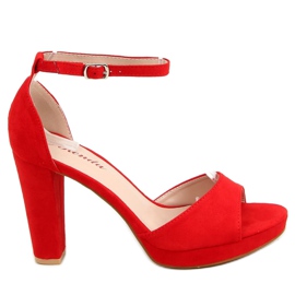 Red S-850 Red sandálias plataforma vermelho