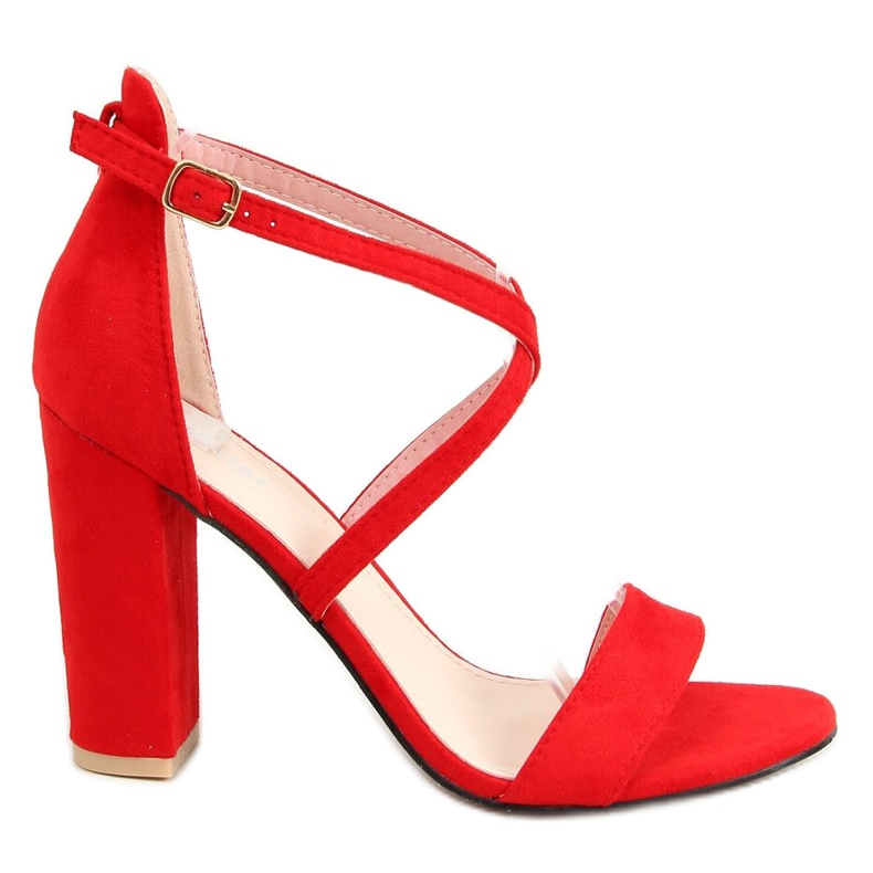 Sandálias no poste vermelho GG-88P Vermelho