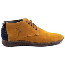 Olivier Botas de couro masculinas 7018 vermelhas amarelo Olivier Botas de couro masculinas 7018 vermelhas amarelo