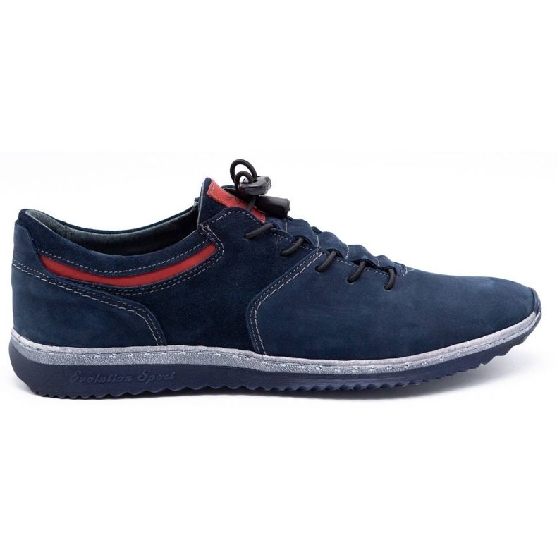 Olivier Sapatos casuais masculinos 7062 azul marinho