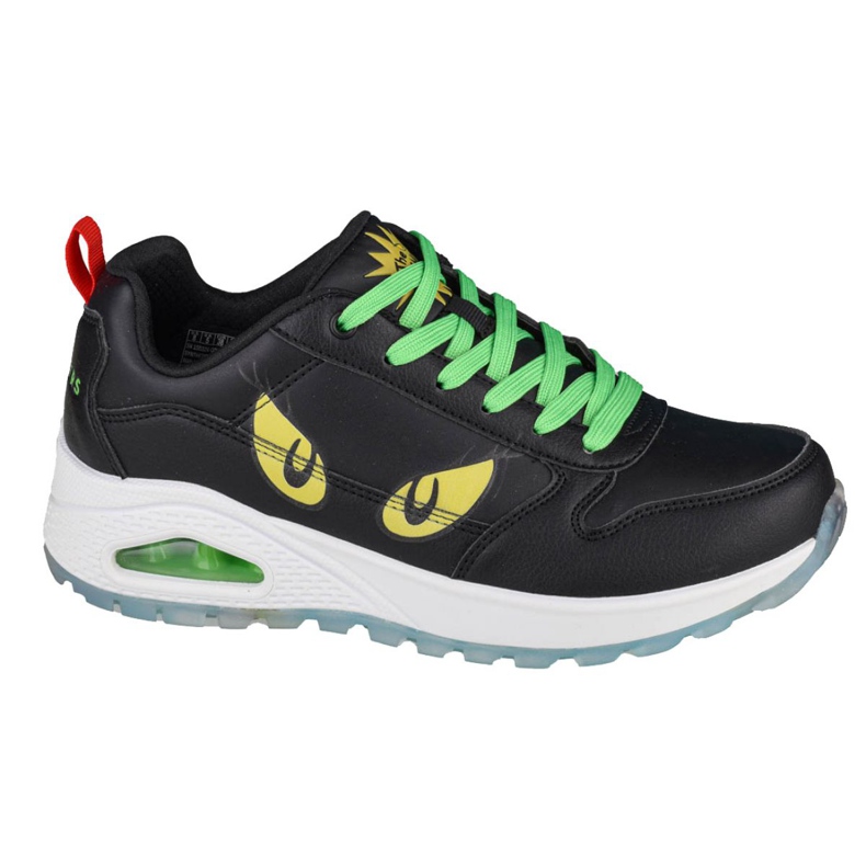 Skechers Uno Rugged-Você é um maldoso W 155326-BKMT preto verde amarelo