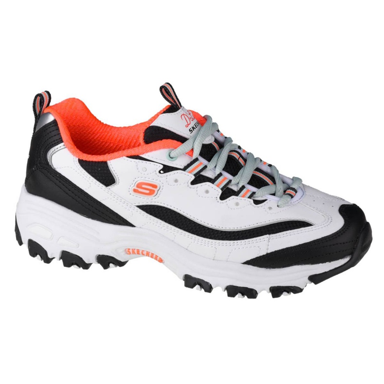 Skechers D'Lites Big Fan W 88888422-WBO branco preto laranja