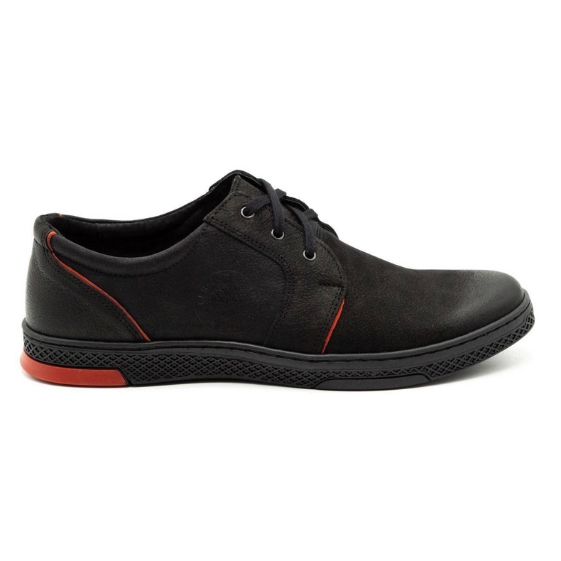 Joker Sapatos casuais masculinos de couro 322/2 pretos