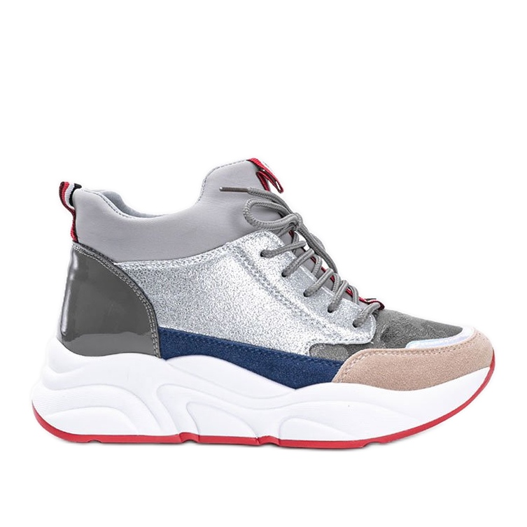 Tênis cinza em sola grossa de Cassadi