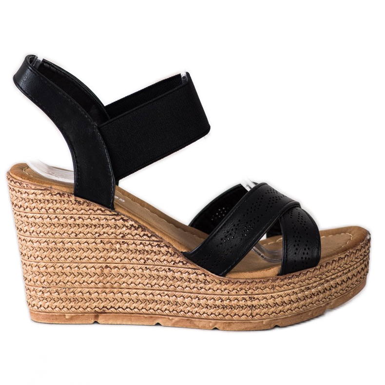 Sea Elves Sandálias leves deslizantes preto