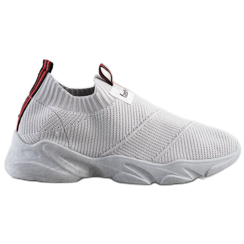 SHELOVET Tênis Moda Slip-On cinza