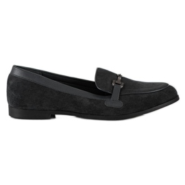 Coura Mocassins Com Ornamento preto