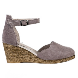 Filippo Sandálias de couro com cunha marrom