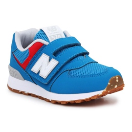 Sapatos New Balance Jr PV574BWV vermelho azul Sapatos New Balance Jr PV574BWV vermelho azul