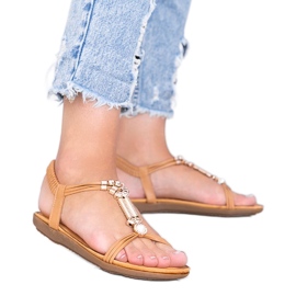 Sandálias marrons femininas Liva marrom