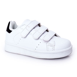Tênis infantil californiano preto e branco com velcro