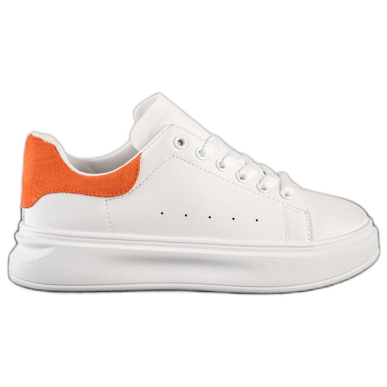 SHELOVET Tênis brancos na plataforma