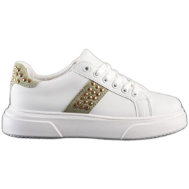 SHELOVET Tênis com enfeites branco