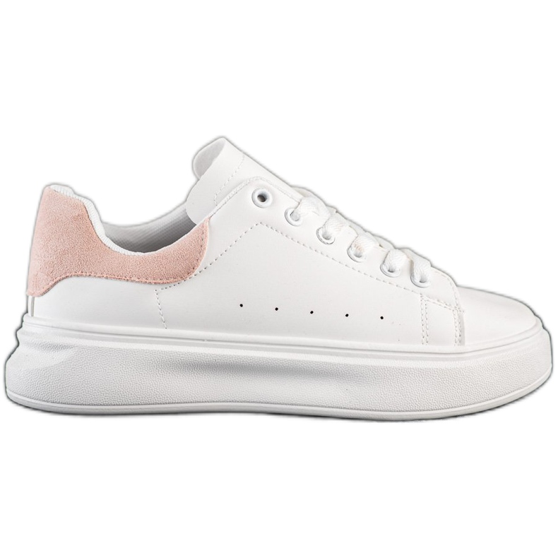 SHELOVET Tênis brancos na plataforma