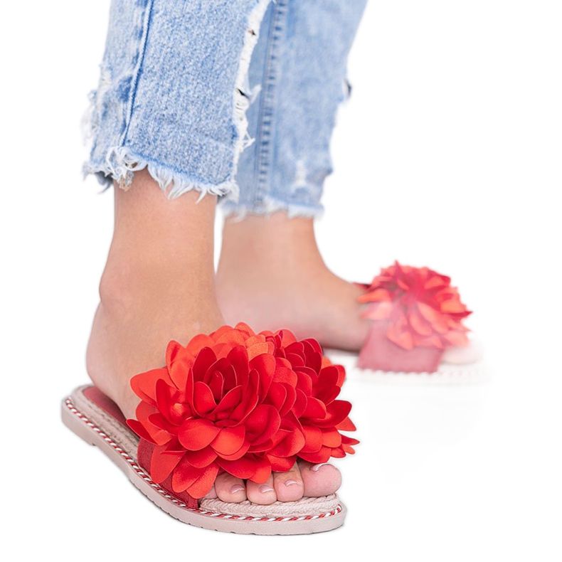 Chinelos vermelhos femininos Dain