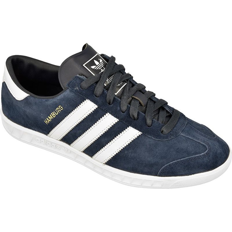 Sapatos Adidas Originals Hamburg M S74838 azul marinho