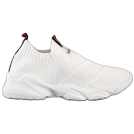 SHELOVET Tênis Moda Slip-On branco