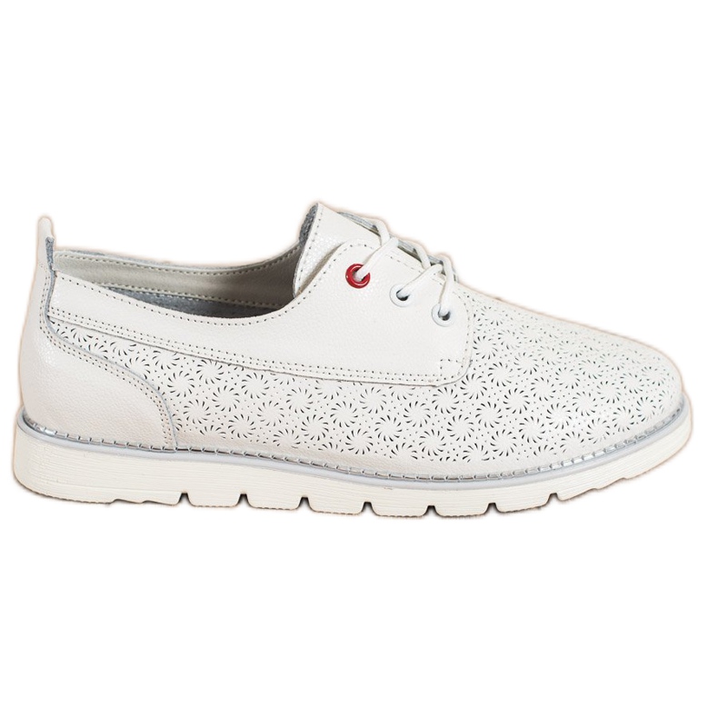 Goodin Sapatos de couro a céu aberto branco