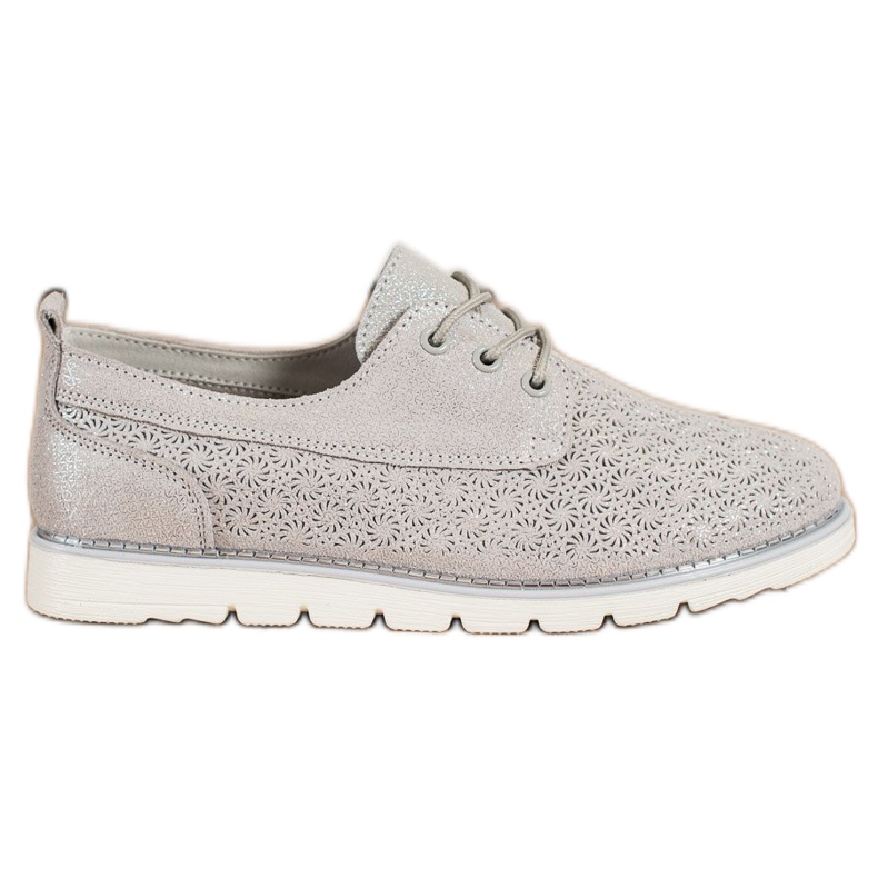 Goodin Sapatos de couro a céu aberto multicolorido dourado