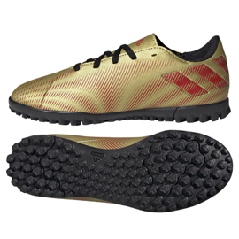 Sapatos adidas Nemeziz Messi .4 Tf Jr FY0812 dourado dourado