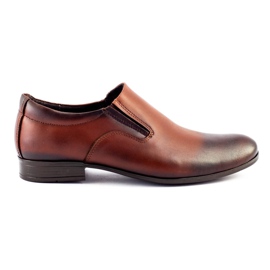 Olivier Sapatos masculinos formais, slip-on 430 marrons castanho