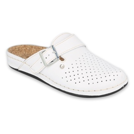Sapatos femininos chinelos Inblu 158D175 branco