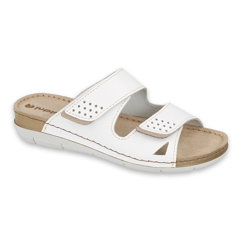 Sapatos femininos chinelos Inblu 158D169 branco