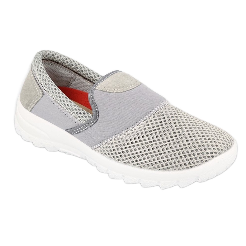 Sapatos femininos Befado 517D009 bege cinza