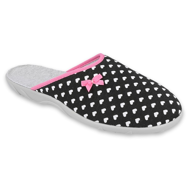 Sapatos femininos Befado pu 235D172 branco preto rosa