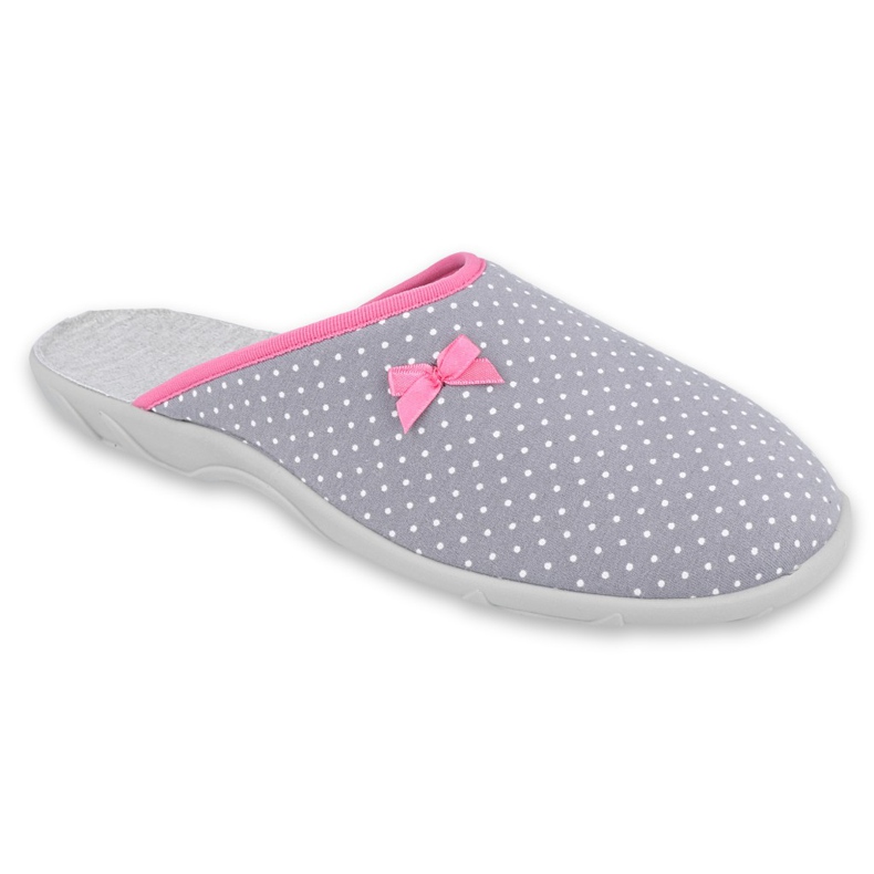 Sapatos femininos Befado pu 235D175 branco rosa cinza