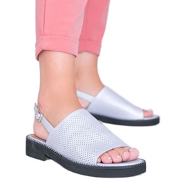 Sandálias de salto baixo azuis da Betsy azul