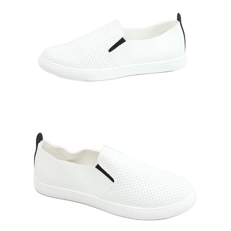 Tênis slip-on branco LA45 preto