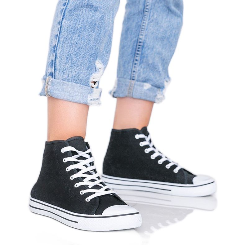 Tênis feminino preto Gampa tornozelo