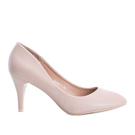 Sapatos bege com salto Dela