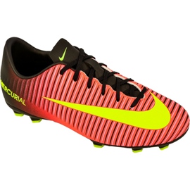 Chuteiras Nike Mercurial Vapor Xi Fg Jr 831945-870 multicolorido vermelho