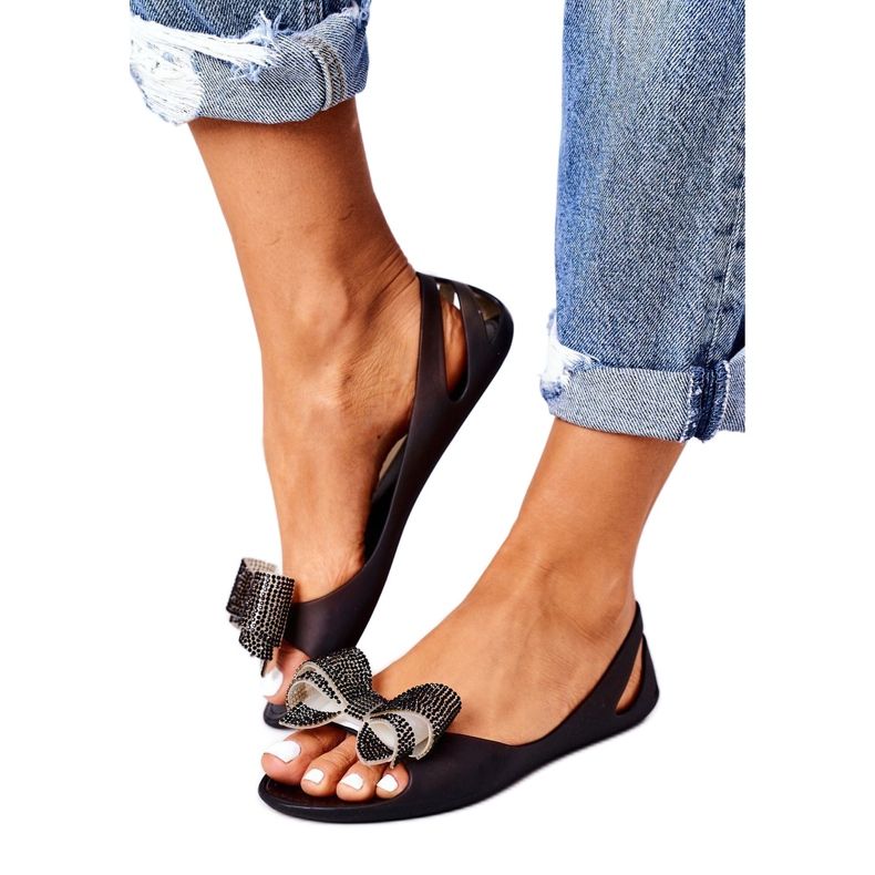 Bailarinas de borracha Meliski Lu Boo Black preto