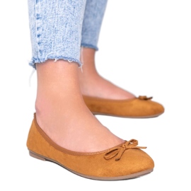 Bailarinas castanhas com arco Angelina marrom