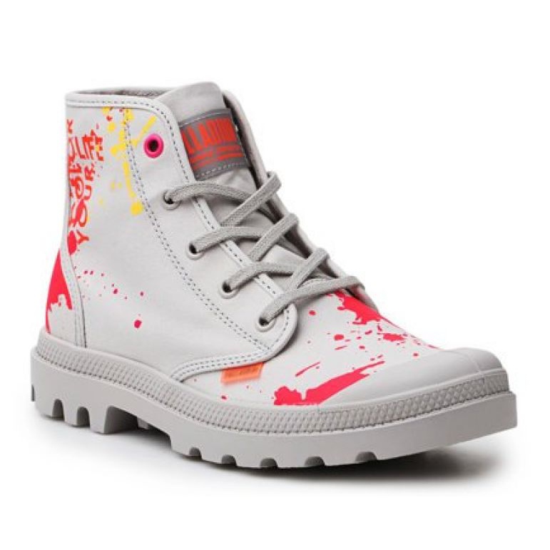 Sapatos Palladium Hi Explorar Moon Grey Pampa W 77051-019-M cinza