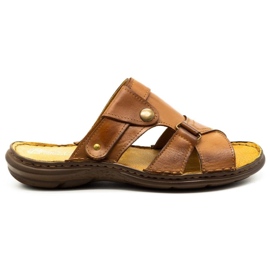 Polbut Chinelos masculinos 024 camelo marrom