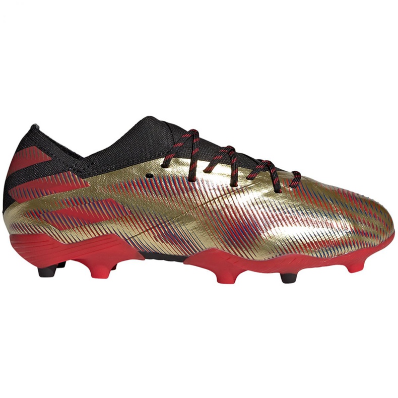 Chuteiras Adidas Nemeziz Messi.1 Fg Jr FY0806 laranja, ouro dourado