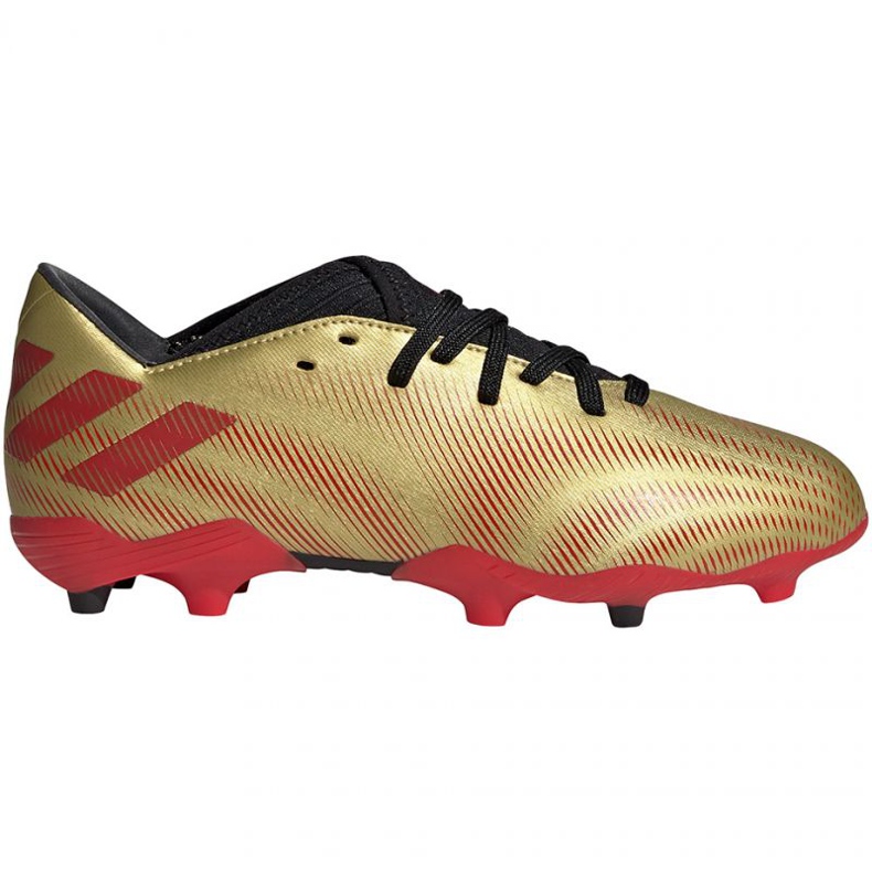 Chuteiras Adidas Nemeziz Messi.3 Fg Jr FY0807 laranja, ouro dourado