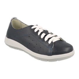 Sapatos femininos baixos Befado 156D011 azul