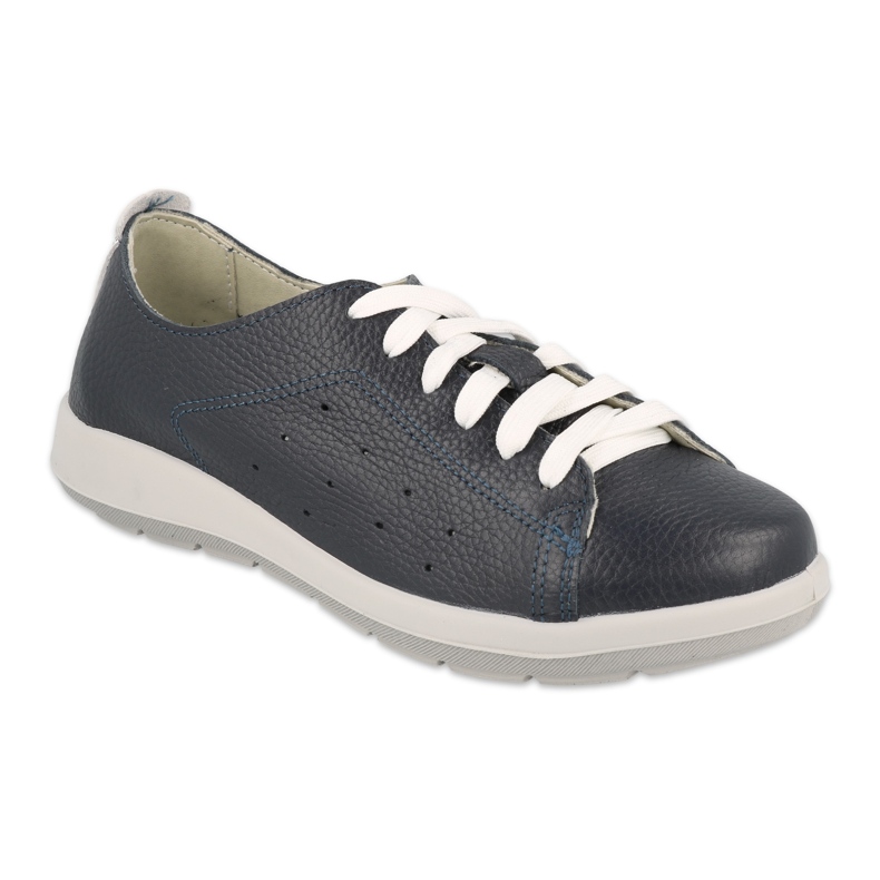 Sapatos femininos baixos Befado 156D011 azul
