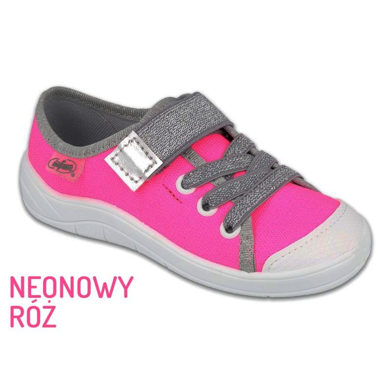 Calçados infantis Befado 251X171 rosa cinza