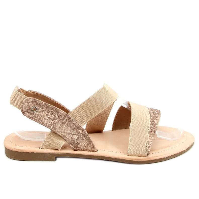 Sandálias bege feminino S060115 Khaki